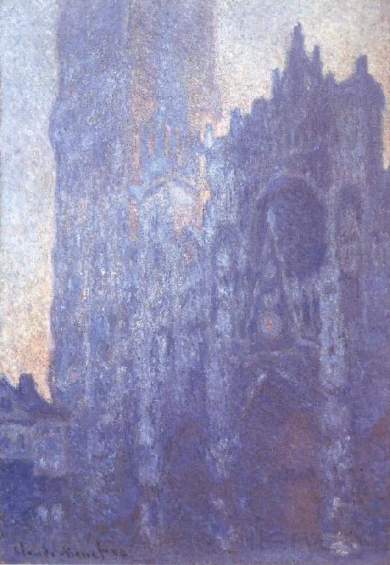 Claude Monet Rouen Cathedral Facade and Tour d-Albane France oil painting art